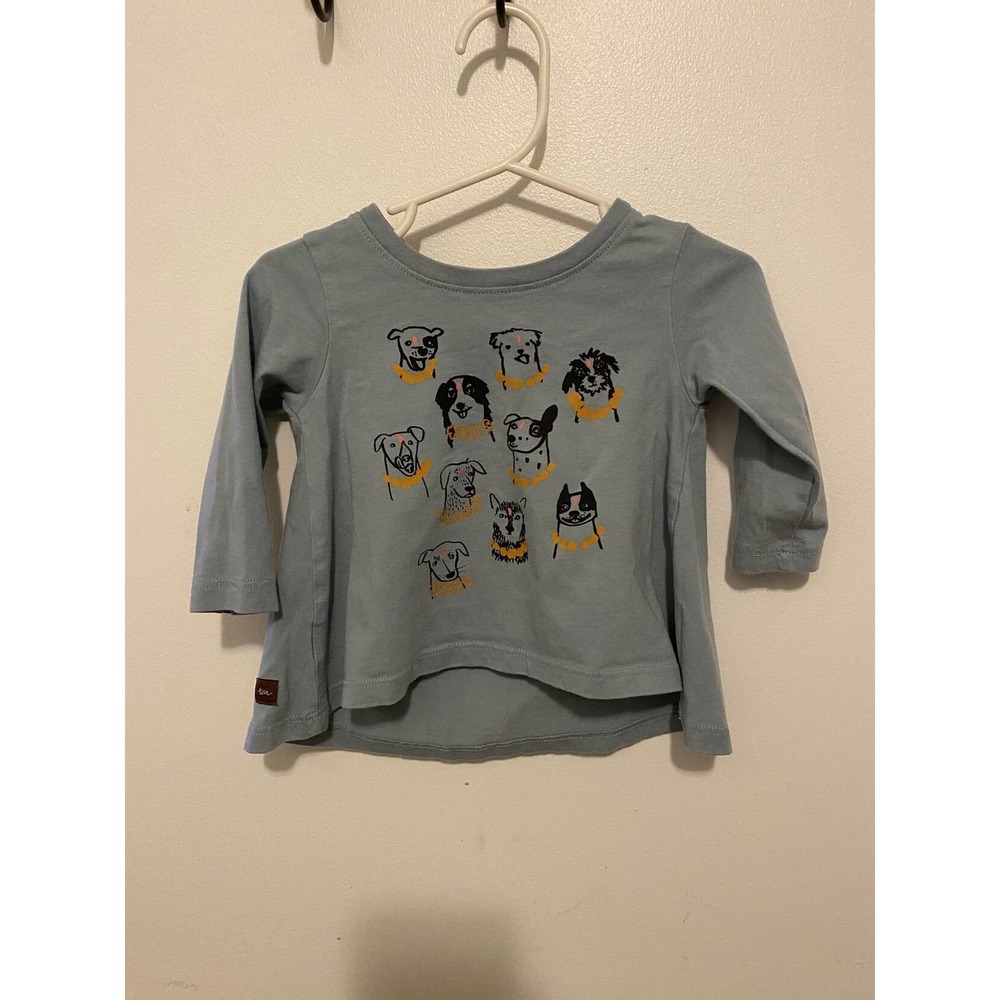 Tea Collection Dogs Long Sleeve Shirt 6-12 month